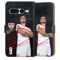 Sideflip mit langer Lasche schwarz