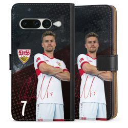 Sideflip mit langer Lasche schwarz