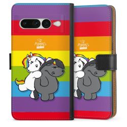 Sideflip mit langer Lasche schwarz