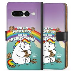 Sideflip mit langer Lasche schwarz