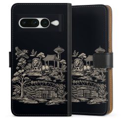 Sideflip mit langer Lasche schwarz