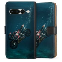 Sideflip mit langer Lasche schwarz