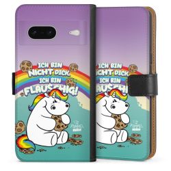 Sideflip mit langer Lasche schwarz