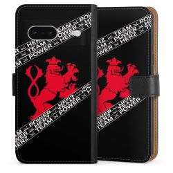 Sideflip mit langer Lasche schwarz