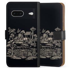 Sideflip mit langer Lasche schwarz