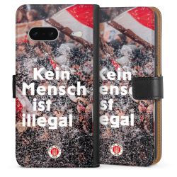 Sideflip mit langer Lasche schwarz