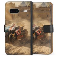 Sideflip mit langer Lasche schwarz