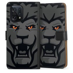 Sideflip mit langer Lasche schwarz