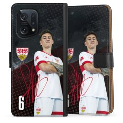 Sideflip mit langer Lasche schwarz