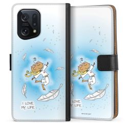 Sideflip mit langer Lasche schwarz