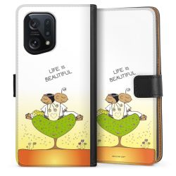 Sideflip mit langer Lasche schwarz