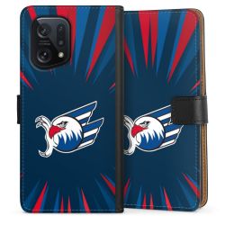 Sideflip mit langer Lasche schwarz