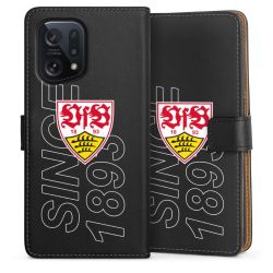 Sideflip mit langer Lasche schwarz