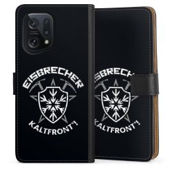 Sideflip mit langer Lasche schwarz