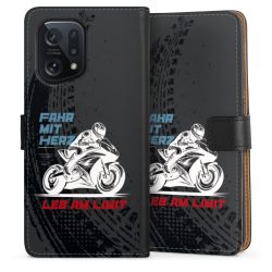 Sideflip mit langer Lasche schwarz