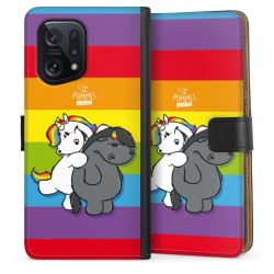 Sideflip mit langer Lasche schwarz