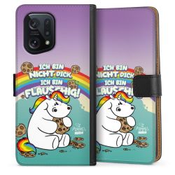 Sideflip mit langer Lasche schwarz