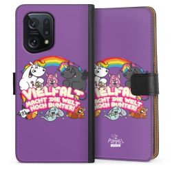 Sideflip mit langer Lasche schwarz