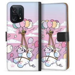 Sideflip mit langer Lasche schwarz