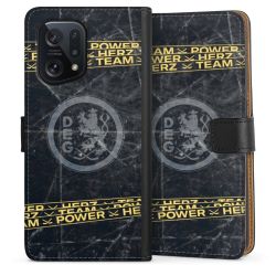 Sideflip mit langer Lasche schwarz