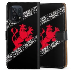 Sideflip mit langer Lasche schwarz