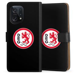 Sideflip mit langer Lasche schwarz