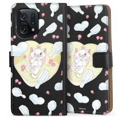 Sideflip mit langer Lasche schwarz