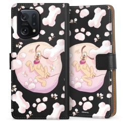 Sideflip mit langer Lasche schwarz