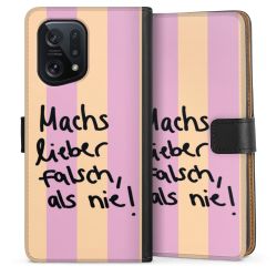 Sideflip mit langer Lasche schwarz