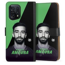 Sideflip mit langer Lasche schwarz