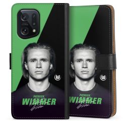 Sideflip mit langer Lasche schwarz