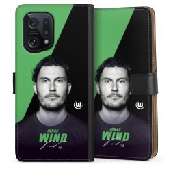 Sideflip mit langer Lasche schwarz