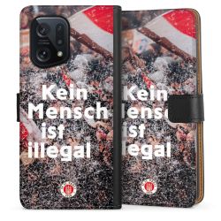 Sideflip mit langer Lasche schwarz