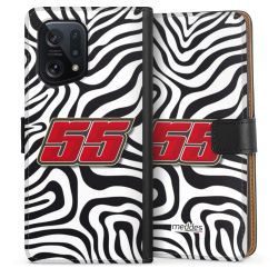 Sideflip mit langer Lasche schwarz