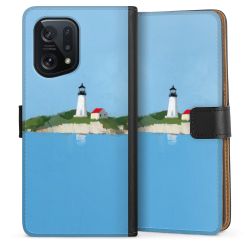 Sideflip mit langer Lasche schwarz