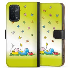 Sideflip mit langer Lasche schwarz