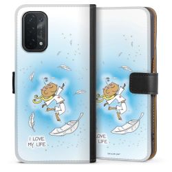 Sideflip mit langer Lasche schwarz