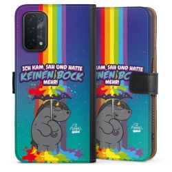 Sideflip mit langer Lasche schwarz