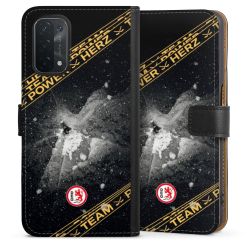 Sideflip mit langer Lasche schwarz