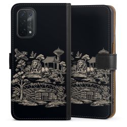 Sideflip mit langer Lasche schwarz