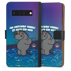 Sideflip mit langer Lasche schwarz