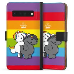 Sideflip mit langer Lasche schwarz