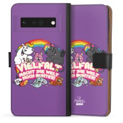 Sideflip mit langer Lasche schwarz