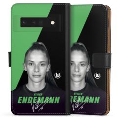 Sideflip mit langer Lasche schwarz