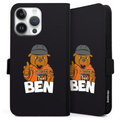 Sideflip mit Lasche schwarz