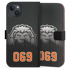 Sideflip mit langer Lasche schwarz