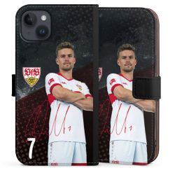 Sideflip mit langer Lasche schwarz