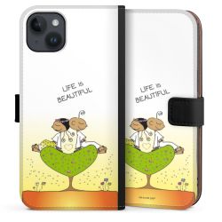 Sideflip mit langer Lasche schwarz