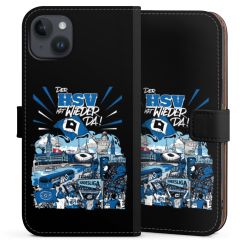 Sideflip mit langer Lasche schwarz