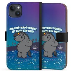 Sideflip mit langer Lasche schwarz